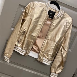 Rose gold bomber